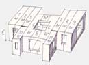 tectainer Homes - Satge 1: Layout Based on 20ft / 40ft Blocks